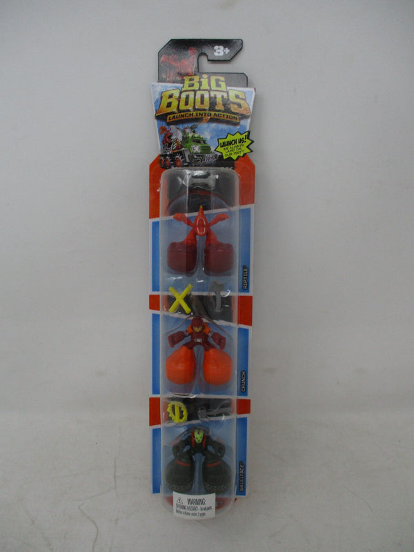 Matchbox Big Boots Dino Raiders 3-Pack Action Figure Set