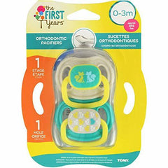 The First Years Orthodontic Pacifier Stage 1 | Fox Design, 2-Pack
