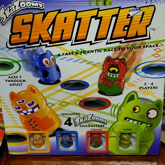 Hasbro Skazooms Skatter Fast-Paced Sliding Board Game for Kids
