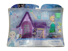 Disney Frozen Little Kingdom Birthday Gift Shop Playset with Elsa Doll
