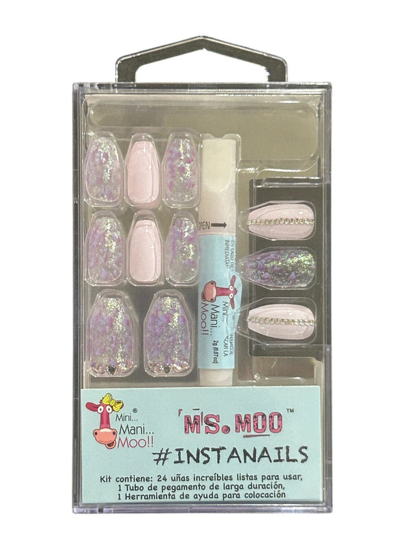 Mini Mani Moo False Nails Ms. Moo – 24-Piece Press-On Set