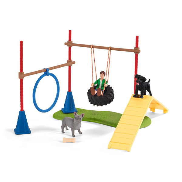 Schleich Farm World Puppy Agility Training 14-Piece Playset