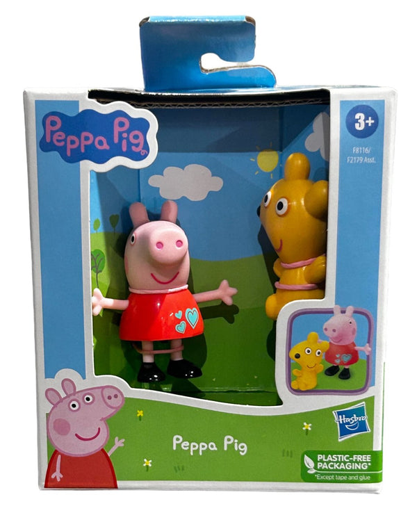 Peppa Pig Fun Friends Peppa With Teddy Bear Preschool Figure