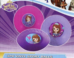 Sofia the First Vinyl Sports Balls – 3-Pack