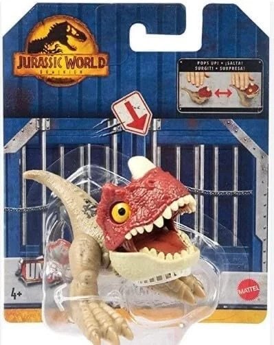 Mattel Jurassic World Dominion Ceratosaurus Wild Pop-Up Dinosaur Figure