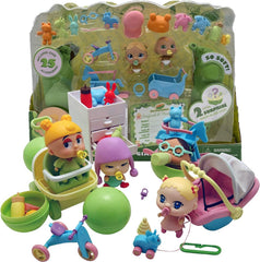 Pea Pod Babies Giant Playset – 2 Mystery Mini Dolls Included