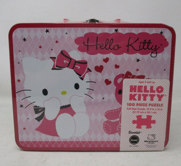 Pressman Hello Kitty 100-Piece Puzzle in Collectible Lunch Box Tin