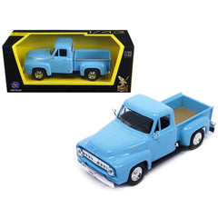 Road Signature 1953 Ford F-100 Pickup Truck Die-Cast | Light Blue 1:43
