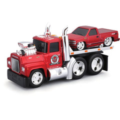 Maisto Muscle Transports 1:64 1980 Mack R685ST & 1993 Chevy 454 SS