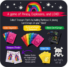 Goliath Rainbow Pirates Card Game - Rummy-Style Party Game for 2-5 Players, Ages 7+