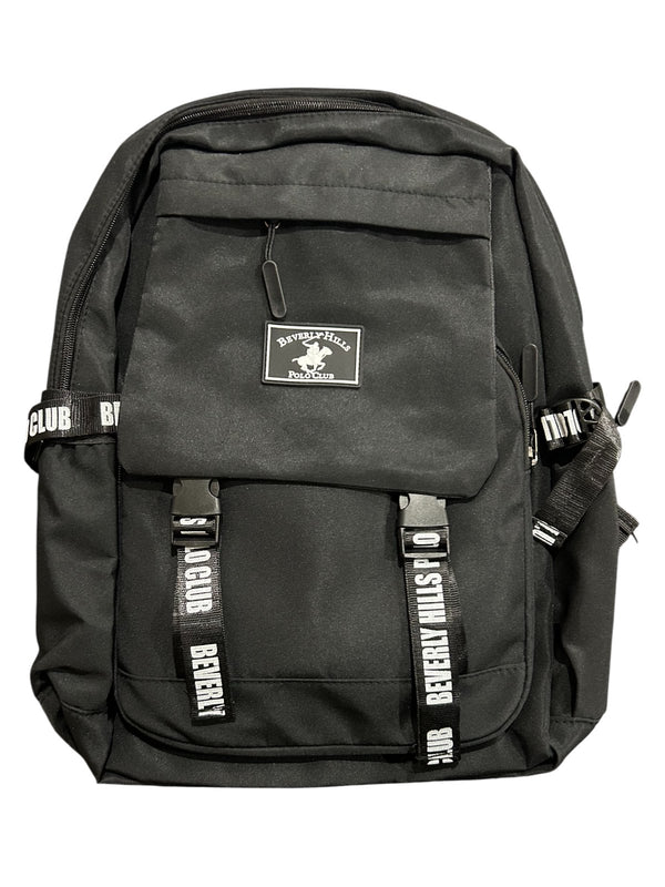 Beverly Hills Polo Club Large Backpack – Black