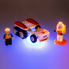 Laser Pegs Astronaut Transporter Light-Up Building Set