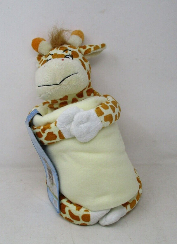 Northpointe Huggable Giraffe Plush with Sound & Fleece Throw Blanket
