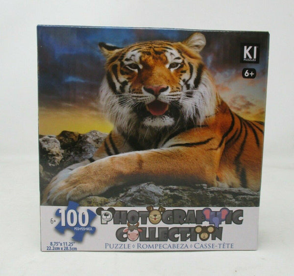 KI Puzzles Tiger 100 Piece Photographic Jigsaw Puzzle