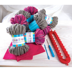 Make It Real Cozy Hands Kids Scarf Knitting Loom Craft Kit