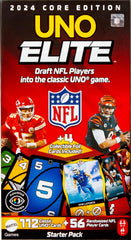 Mattel UNO Elite NFL Card Game 2024 with 4 Collectible Foil Cards