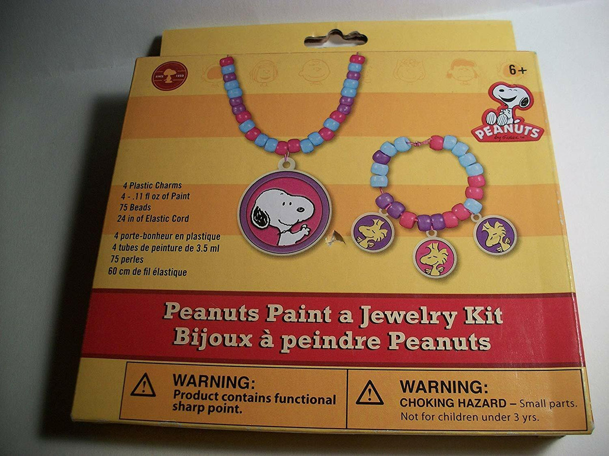 Peanuts Paint & Bead Jewelry Making Kit for Kids