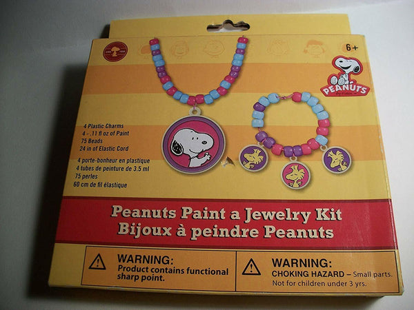 Peanuts Paint & Bead Jewelry Making Kit for Kids