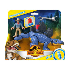Imaginext Jurassic World Stegosaurus & Dr. Alan Grant Figure Set