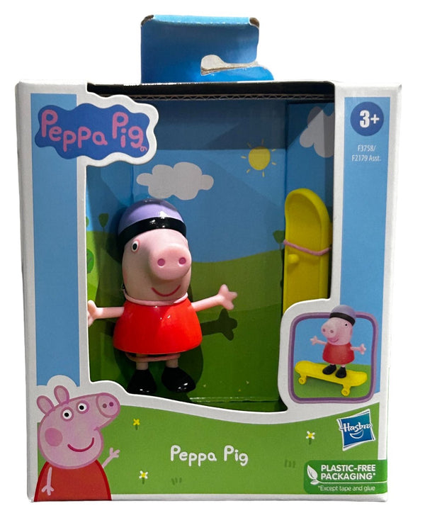 Peppa Pig Fun Friends Peppa With Skateboard Preschool Figure