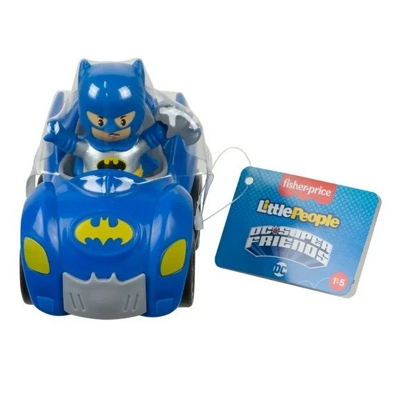Fisher-Price Little People Batman & Batmobile Push-Along Playset