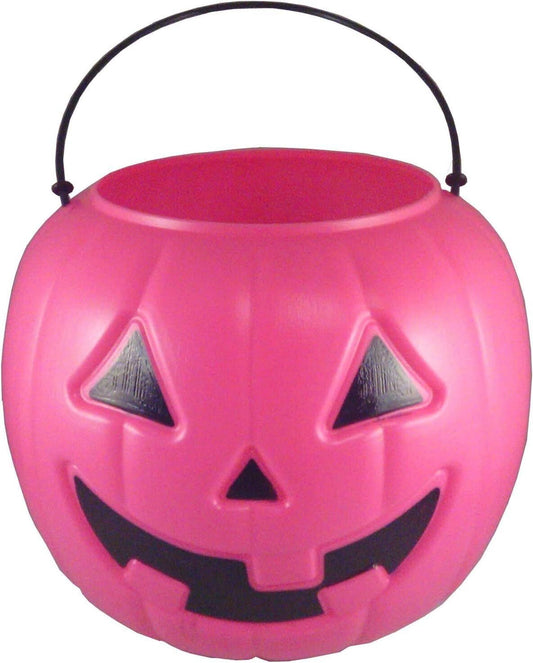 Pink Halloween Pumpkin Candy Bucket | Trick-or-Treat Pail