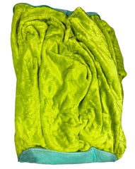 Soft Green Throw Blanket with Plush Carry Bag | 69x40 Inches