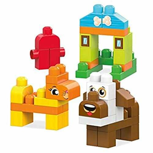Mega Bloks Let's Build Pets 40-Piece Preschool Building Set