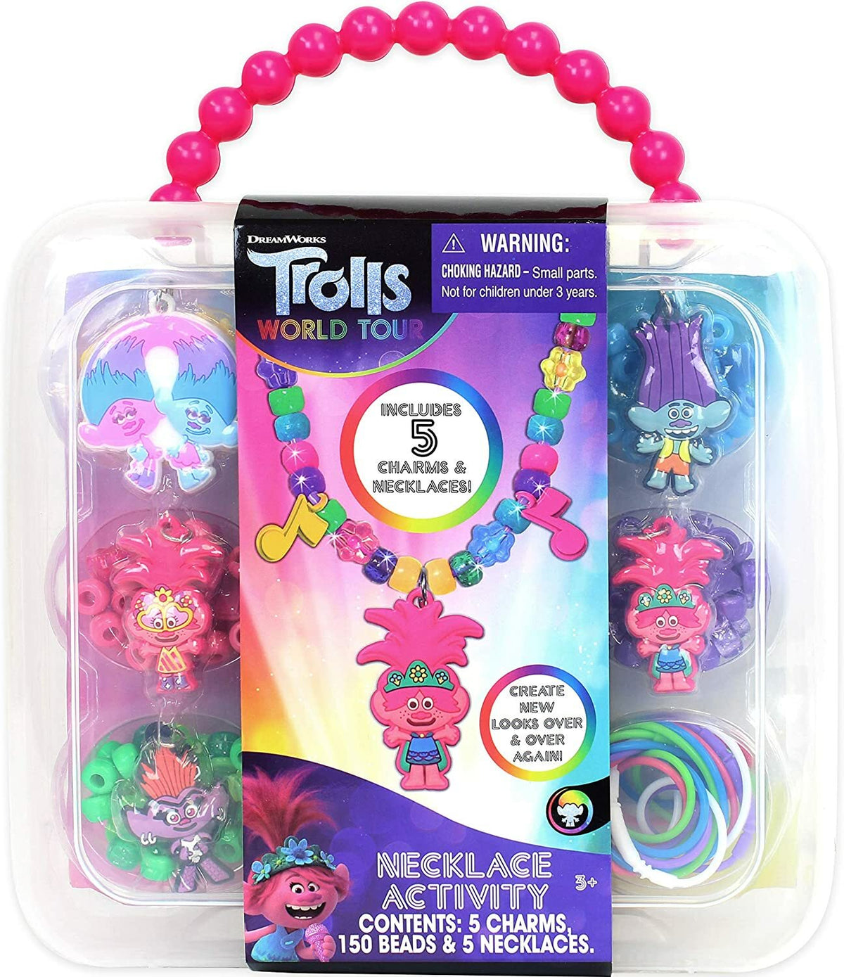 Tara Toys Trolls Necklace Activity Set | Make 5 Bead Necklaces