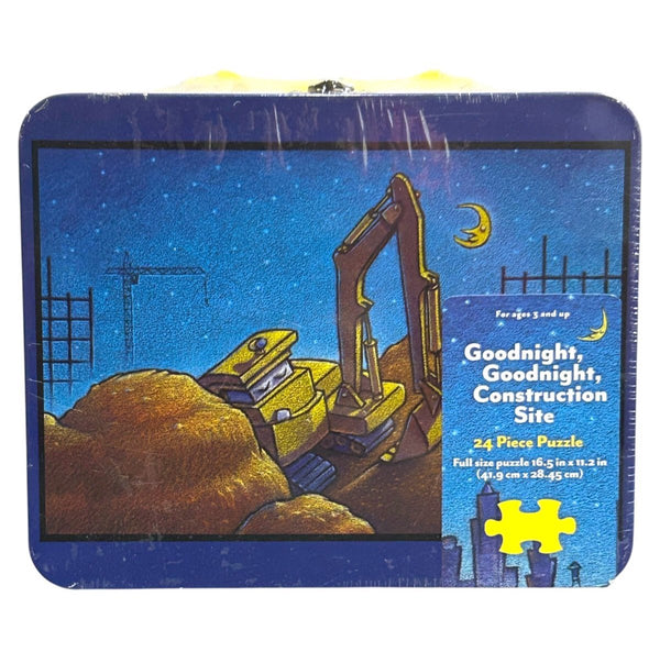 Pressman Goodnight Goodnight Construction Site 24-Piece Tin Box Puzzle