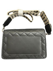 Derek Heart Flap Handbag with Adjustable Shoulder Strap