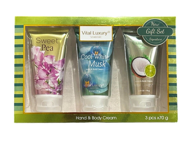 Vital Luxury Hand & Body Cream 3-Pack | 2.5 oz Each