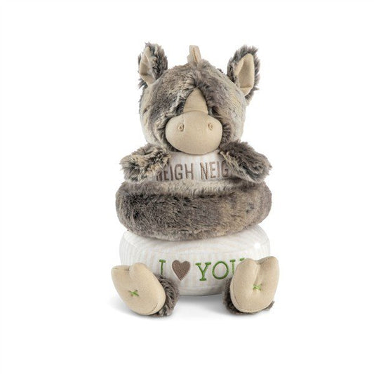 DEMDACO Neigh Neigh Horse Stackable Rings Plush, 9 Inch