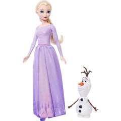 Mattel Disney Frozen Elsa Fashion Doll with Olaf Snowman Figure