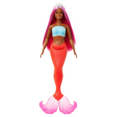 Barbie Mermaid Doll – Magenta Hair, Shell Bodice & Red Tail