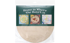 Leisure Arts Home Is Where the Heart Is Wood Sign Kit 14x14"