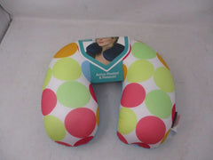 Trip Logic Plush Travel Pillow – Polka Dots | Neck & Head Support