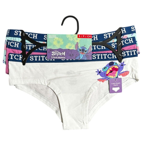 Disney Stitch Hipster Underwear | 3-Pack | Size Small