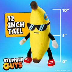 Stumble Guys Banana Guy 12-Inch Huggable Plush by PMI