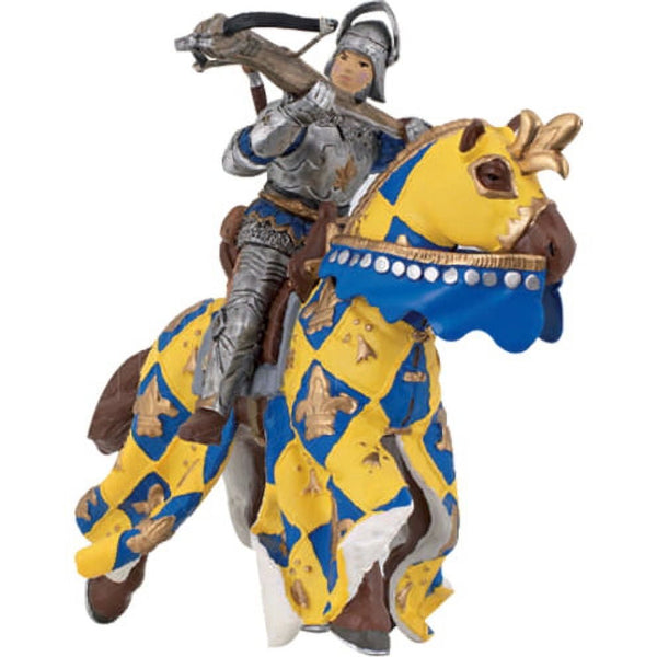 Blue Medieval Horse Figurine – Decorative Fantasy Collectible