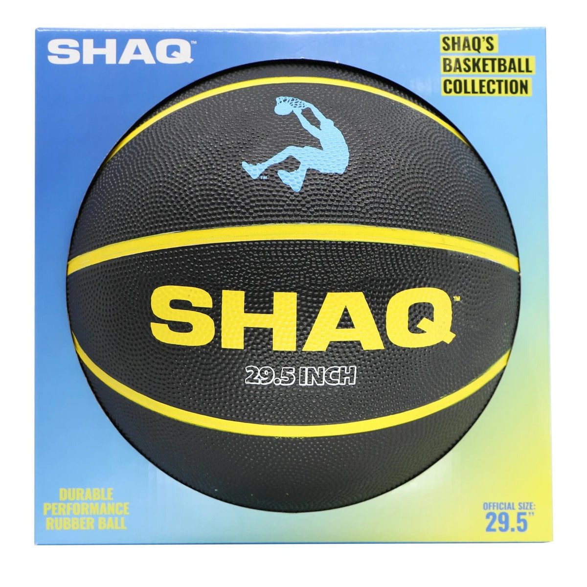 Hunter SHAQ Official Basketball 29.5" – Black & Yellow
