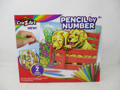 Cra-Z-Art Pencil by Number Puppy Posters Art Kit