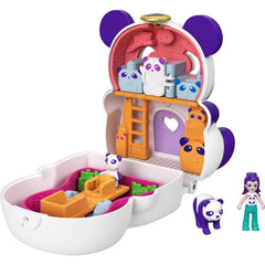 Polly Pocket Flip & Find Panda Compact with Micro Doll & Accessories