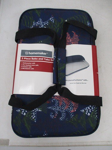 Homemaker Christmas Tree 3-Piece Bake and Take Set with Insulated Carrier