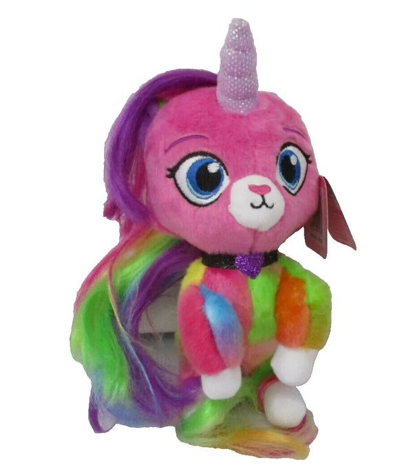 Rainbow Butterfly Unicorn Kitty 8" Plush Toy