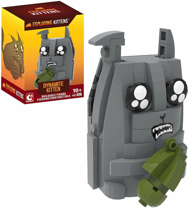 Basic Fun Exploding Kittens Dynamite Cat Buildable Figure | 142 Pieces