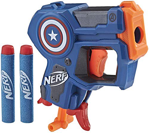 NERF MicroShots Marvel Captain America Mini Blaster