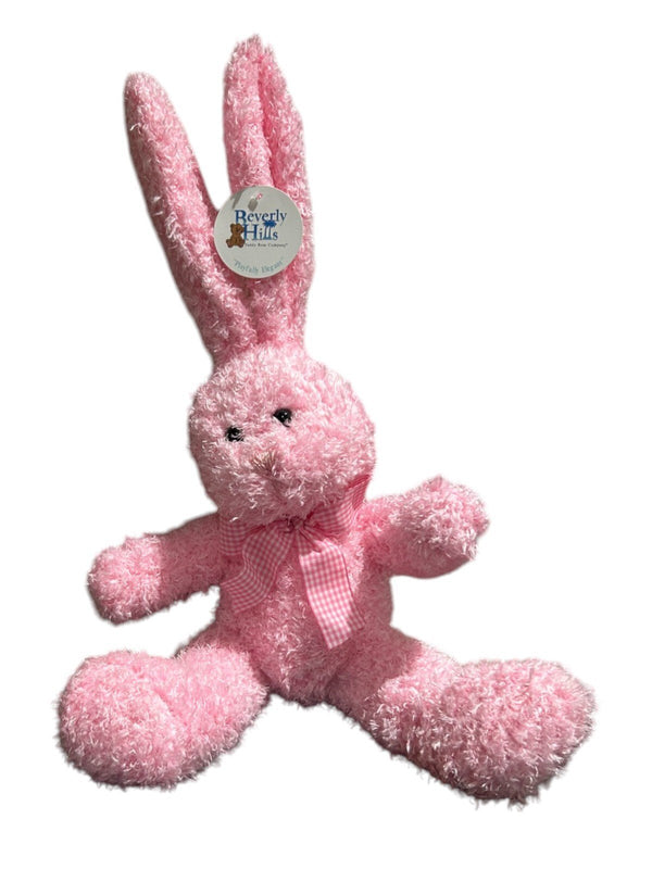Beverly Hills Teddy Bear Poseable Eared Bunny Plush – 13" Pink