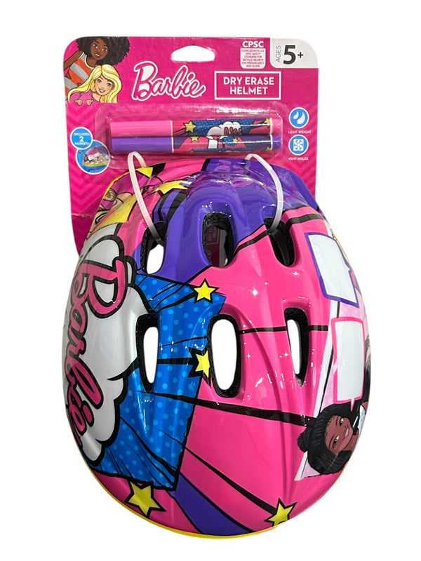 Barbie Dry Erase Kids Helmet – Customize & Ride