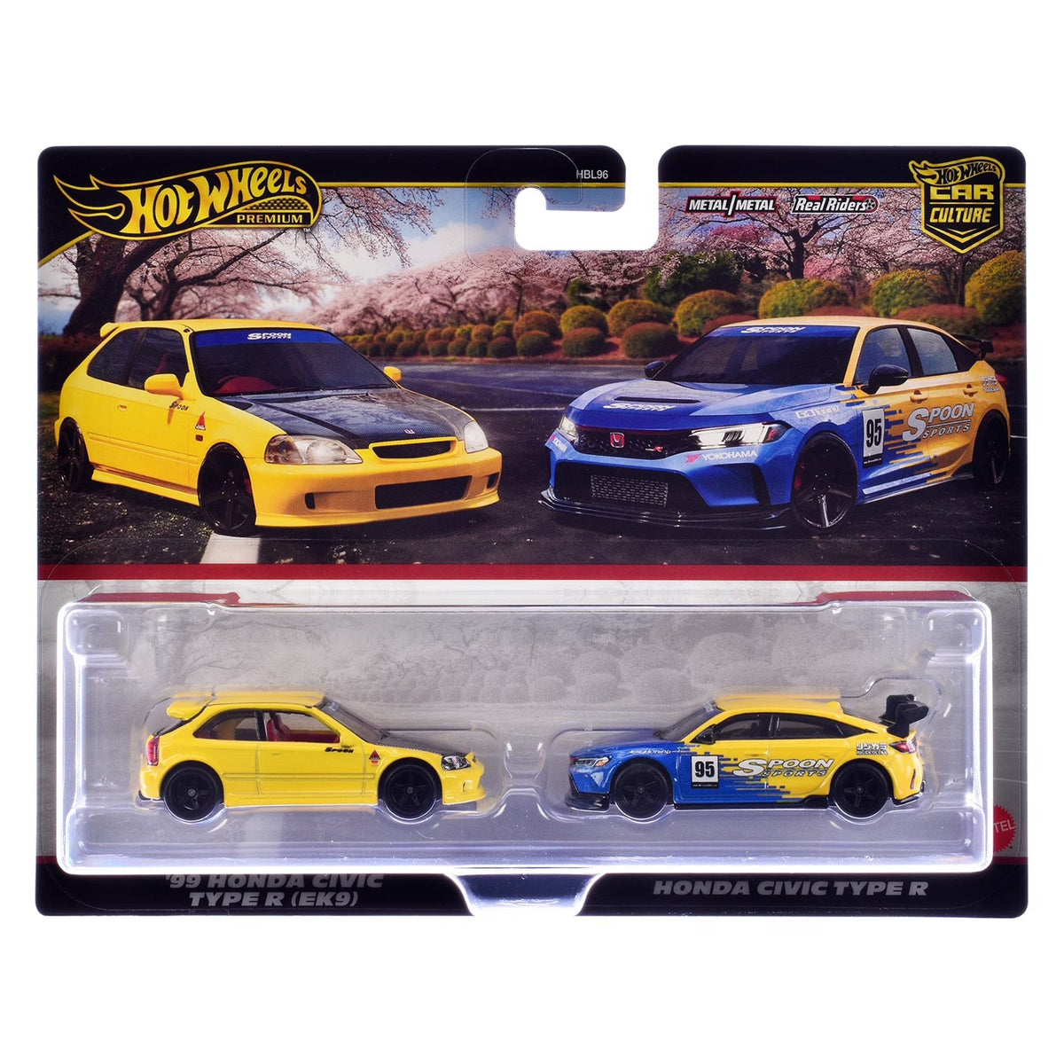 Hot Wheels Honda Civic Type R EK9 & Spoon Sports 2-Car Set